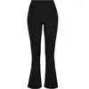 Image de Legging femme Urban Classics organic interlock bootcut Noir XL TB4376-00007