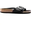 Image de Sandales femme Birkenstock Madrid Big Buckle Natural Leather Oiled Noir 36 Étroit 1006523