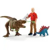 Image de Set de figurines dinosaures : Attaque Tyrannosaure Rex Schleich-41465