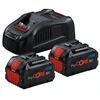Image de Pack 2 batteries 18v 5.5ah + chargeur rapide 1 pièce(s) pack 2 batteries 18v 5.5ah + chargeur rapide - bosch