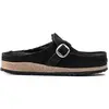 Image de Sabots cuir suède femme Birkenstock Buckley Noir 38 Étroit 1018126