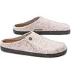 Image de Sabots femme Birkenstock Zermatt Wool Felt Blanc 40 Étroit 1020068