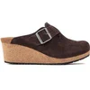 Image de Sabots femme Papillio Fanny Suede Leather Marron 38 Étroit 1021075
