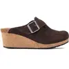 Image de Sabots femme Papillio Fanny Suede Leather Marron 42 Étroit 1021075