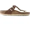 Image de Tongs femme Birkenstock Gizeh Marron 42 Étroit 1021336