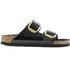 Image de Mules femme Birkenstock Arizona Big Buckle Natural Leather Patent Noir 39 Étroit 1021476