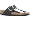 Image de Tongs femme Birkenstock Gizeh Noir 36 Étroit 1023337