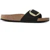 Image de Mules cuir nubuck femme Birkenstock Madrid Noir 37 Étroit 1023373