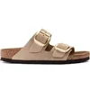 Image de Mules femme Birkenstock Arizona Big Buckle Nubuck Leather Beige 38 Étroit 1024064