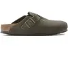 Image de Sandales en cuir suédé Birkenstock Boston Vert 35 Étroit 1024714