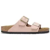 Image de Claquettes cuir suédé femme Birkenstock Arizona Rose 37 Étroit 1026170