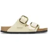 Image de Claquettes en cuir naturel femme Birkenstock Arizona Big Buckle Blanc 36 Étroit 1026128