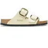 Image de Claquettes en cuir naturel femme Birkenstock Arizona Big Buckle Blanc 41 Étroit 1026128