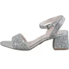 Image de Sandales à talon pailleté femme Buffalo Rainelle Argenté 37 1650004