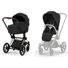 Image de Duo PRIAM 2026 Poussette tout-terrain avec nacelle pliable et Châssis Rose Gold Sepia Black