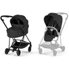 Image de Duo MIOS 2026 Poussette citadine avec nacelle pliable et Châssis Matt Black Sepia Black