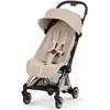 Image de COYA Style 2026 Poussette ultra-compacte et Châssis Rose Gold Cozy Beige