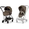 Image de Duo MIOS 2026 Poussette citadine avec nacelle pliable et Châssis Matt Black Coconut Brown