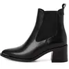 Image de Bottines femme Tamaris à talon en cuir Noir 41 1-25301-45-003
