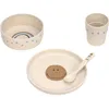 Image de Coffret repas Happy Rascals Smile bleu ciel (4 pièces)