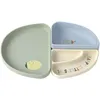 Image de Assiette à compartiments en silicone Citron