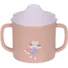 Image de Tasse d'apprentissage en polypropylène et cellulose Tiny Team Chat