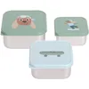 Image de Lot de 3 boîtes à goûter inox Tiny Team Chien