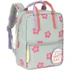 Image de Mini Sac à dos bébé carré Happy Trails Fleur (20,5x27 cm)