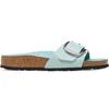 Image de Sandales femme Birkenstock Madrid Big Buckle Natural Leather Patent Vert 38 Étroit 1026527