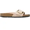 Image de Sandales femme Birkenstock Madrid Big Buckle Natural Leather Patent Beige 39 Étroit 1026496