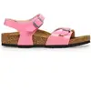 Image de Sandales femme Birkenstock Rio Birko-Flor Patent Rose 39 Étroit 1026864