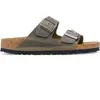 Image de Sandales Birkenstock Arizona Oiled Leather Vert 39 Étroit 1027039