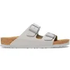 Image de Claquettes Birkenstock Arizona Birko-Flor Gris 40 Étroit 1027696