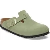 Image de Sabots femme Birkenstock Boston Soft Footbed Suede Leather Vert 40 1027950