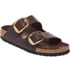 Image de Sandales femme Birkenstock Arizona Big Buckle Oiled Leather Rouge 38 Étroit 1027988