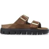 Image de Sandales en cuir suédé à plateforme femme Papillio Arizona Marron 39 Étroit 1028389