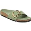 Image de Sandales femme Birkenstock Madrid Big Buckle Natural Leather Patent Vert 36 1028609