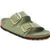 Image de Sandales femme Birkenstock Arizona Big Buckle Natural Leather Patent Vert 39 Étroit 1028613
