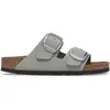 Image de Sandales en cuir à grosse boucle femme Birkenstock Arizona Gris 38 1029291