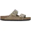 Image de Sandales cuir suède femme Birkenstock Arizona Rivet Gris 41 Étroit 1029390