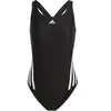 Image de Maillot de bain 1 pièce à 3 bandes femme adidas Noir 44 IB5986