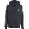 Image de Sweatshirt full zip à capuche molleton adidas Essentials 3-Stripes Noir S IB4029