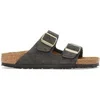 Image de Sandales en cuir suédé femme Birkenstock Arizona Noir 41 Étroit 1030312