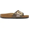 Image de Sandales à boucle coussinée synthétique femme Birkenstock Catalina Violet 38 Étroit 1030320