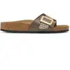 Image de Sandales à boucle coussinée synthétique femme Birkenstock Catalina Violet 41 Étroit 1030320