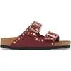 Image de Sandales en cuir suède femme Birkenstock Arizona Rivet Violet 39 1030329