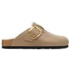 Image de Sabots femme Birkenstock Boston Big Buckle Shearling Beige 36 Étroit 1030444