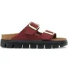 Image de Sandales en cuir suédé à plateforme femme Papillio Arizona Rouge 43 Étroit 1030581