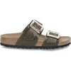 Image de Sandales à boucle coussinée synthétique femme Birkenstock Sydney Violet 37 Étroit 1030888
