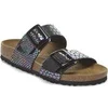 Image de Sandales à boucle coussinée synthétique femme Birkenstock Sydney Noir 42 Étroit 1030932